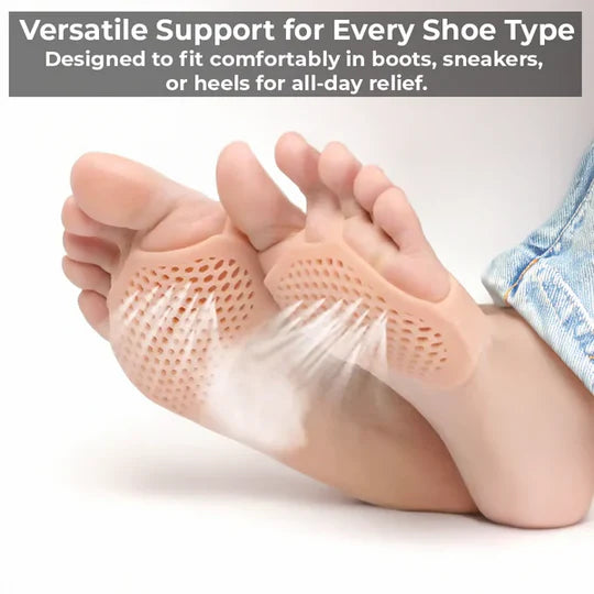 Breathable Gel Metatarsal Pads for Foot Pain Relief and All-Day Comfort