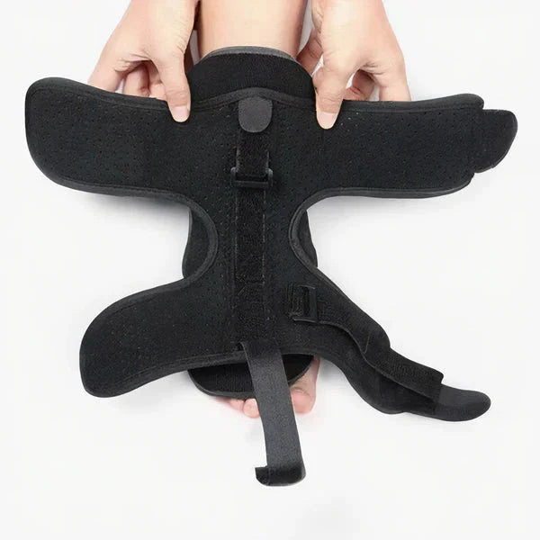 Foot and Ankle Night Splint with Adjustable Dorsal Flexion Strap and Metal Support Bands