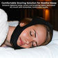 Chin Strap for Snoring with Adjustable Hook and Loop Closure and Breathable Fabric
