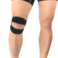 Dual Strap Knee Band with Silicone Compression Pads and Adjustable Support