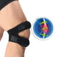 Dual Strap Knee Band with Silicone Compression Pads and Adjustable Support