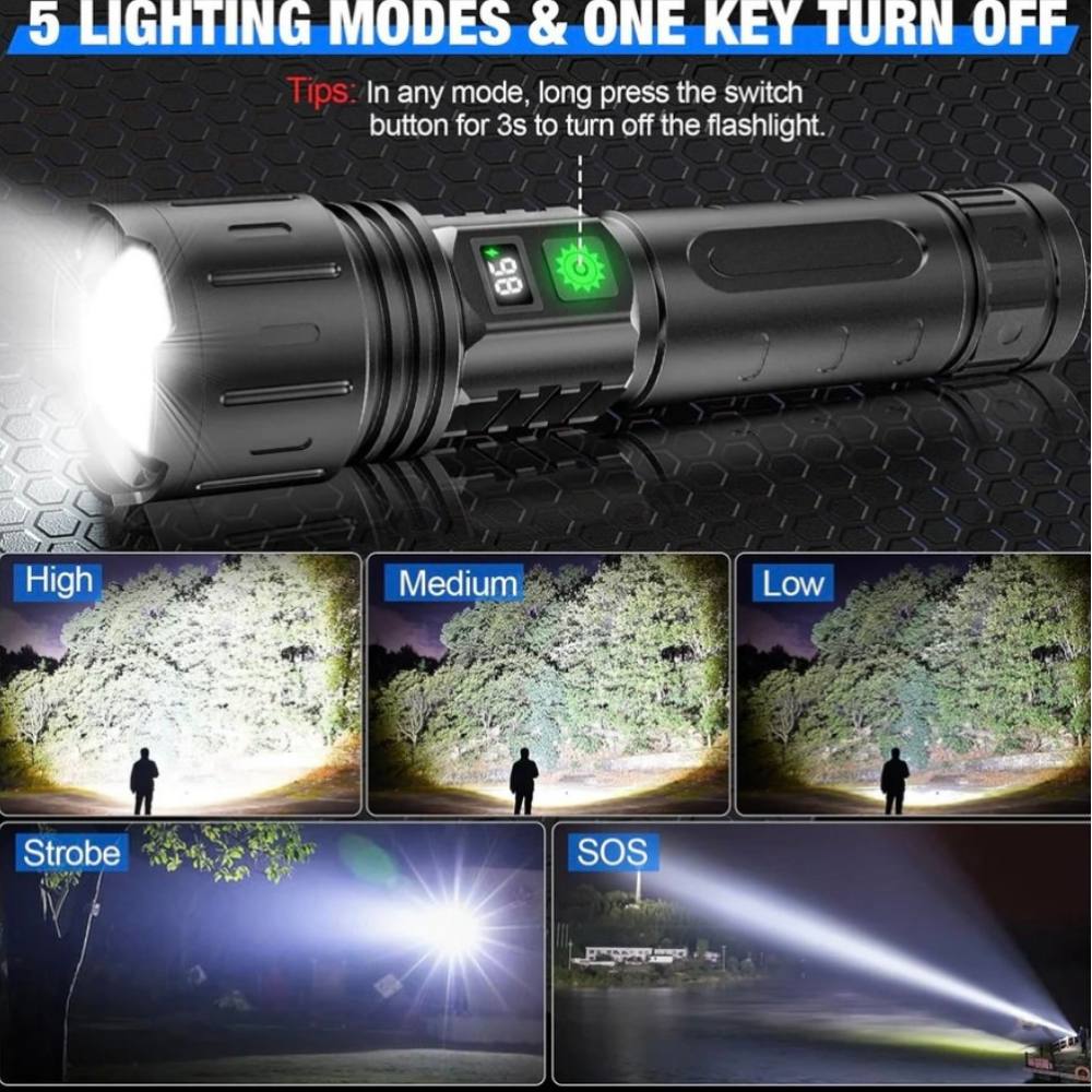 Ultra-Power 100000 Lumen Tactical Flashlight