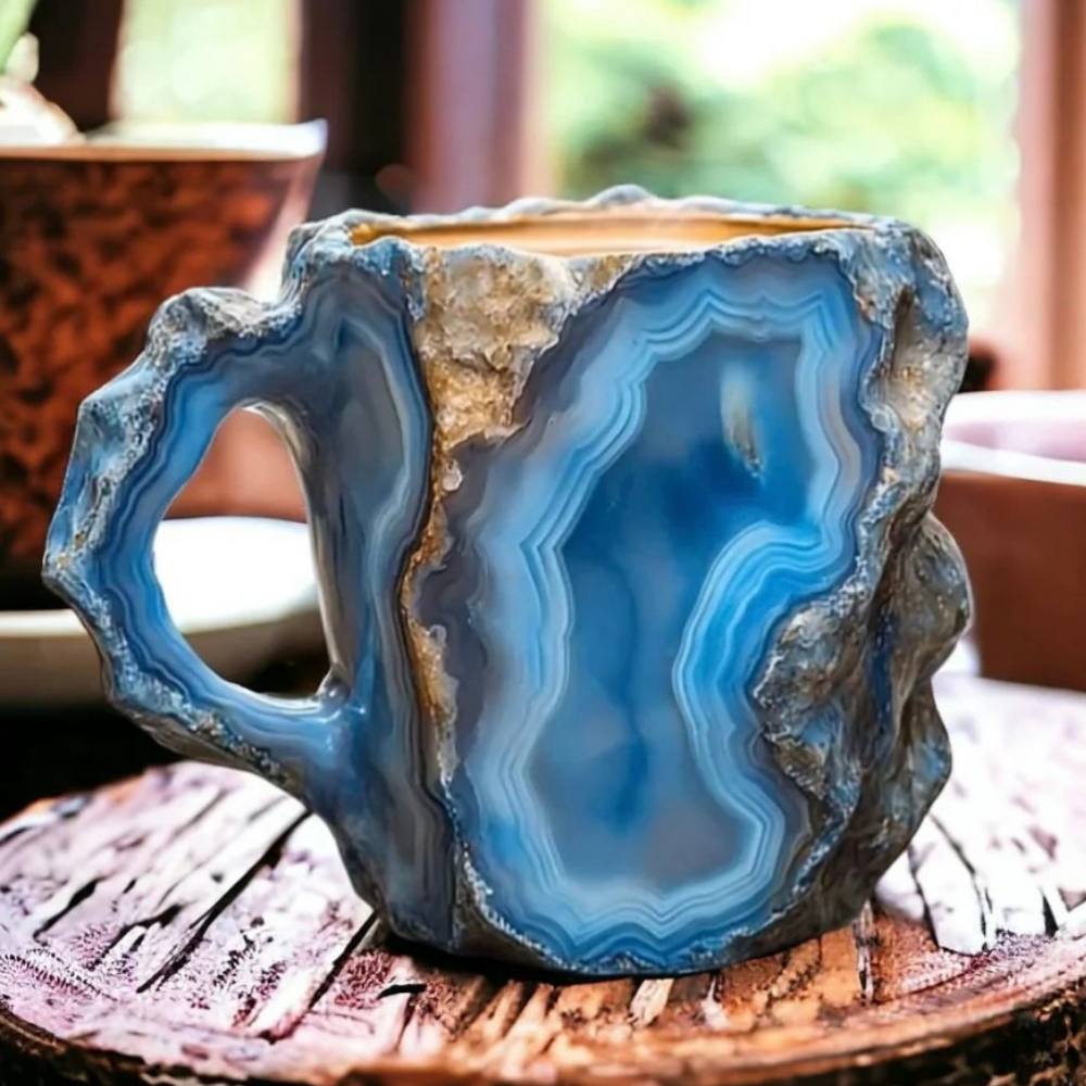 Mineral Crystal Glass Coffee Mug