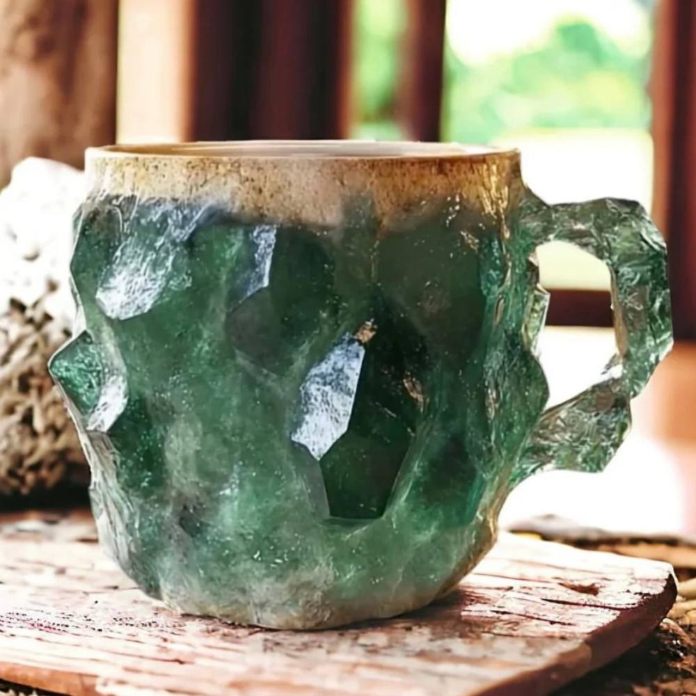 Mineral Crystal Glass Coffee Mug