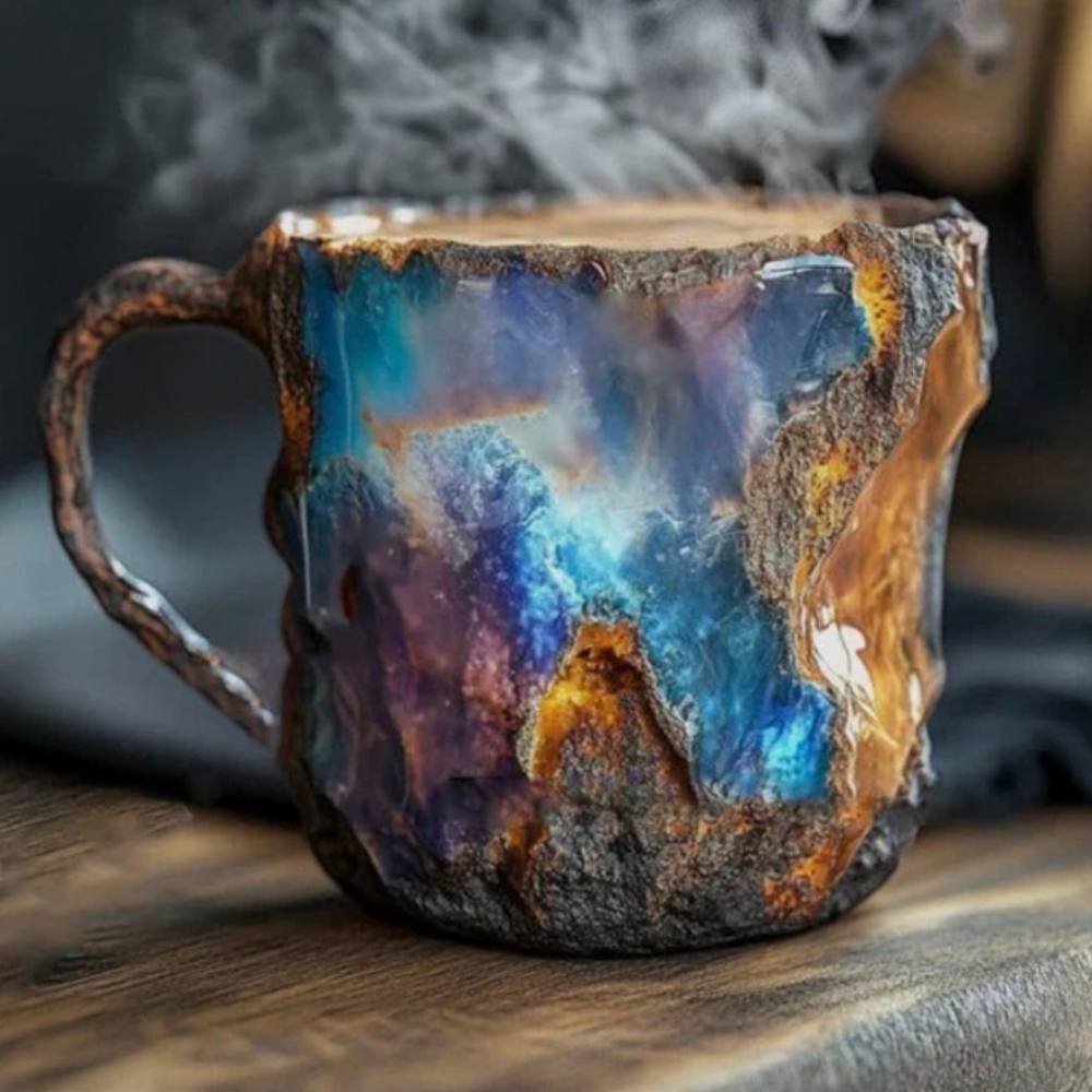 Mineral Crystal Glass Coffee Mug