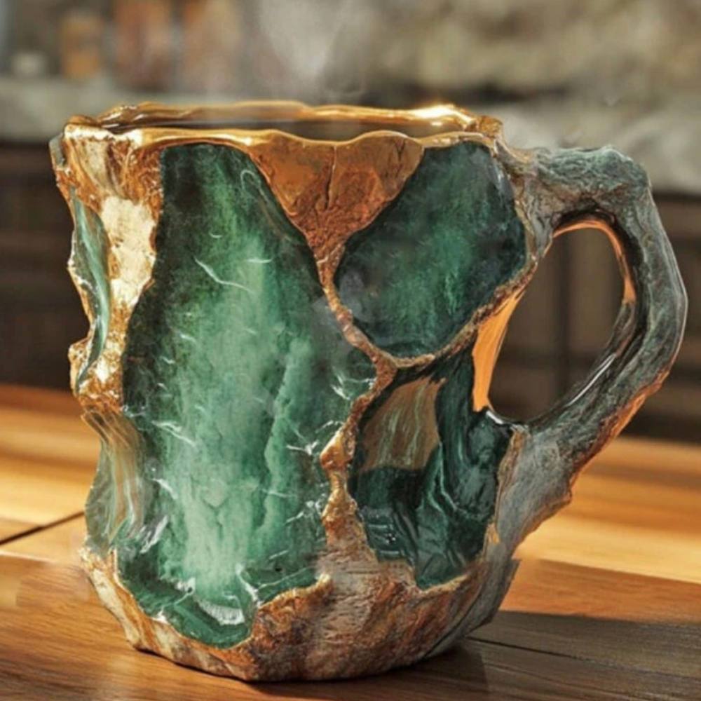 Mineral Crystal Glass Coffee Mug