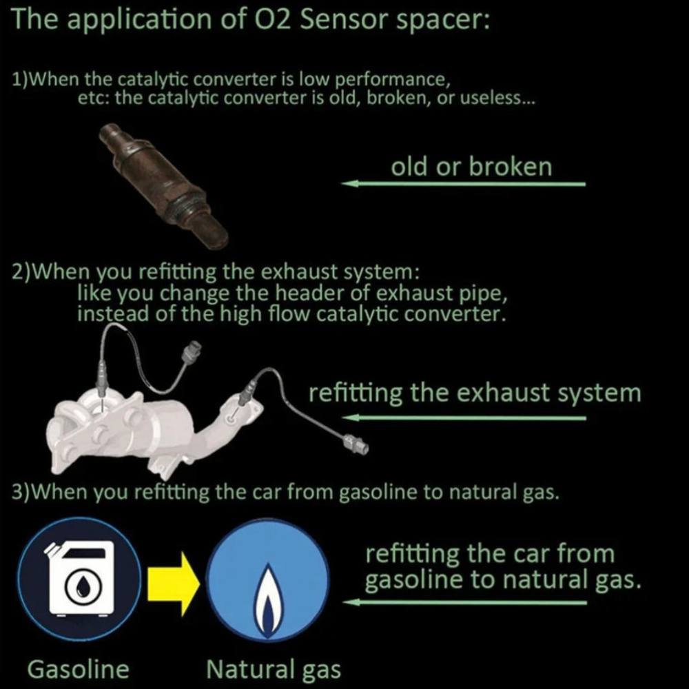 Car Oxygen Sensor Adapter CEL Fix Check Engine Light Eliminator