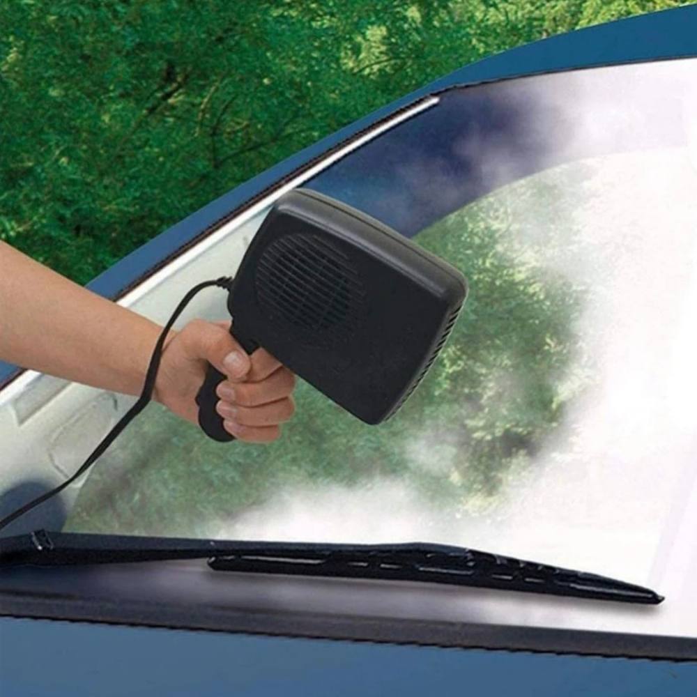 Portable 12V Ceramic Car Heater and Fan