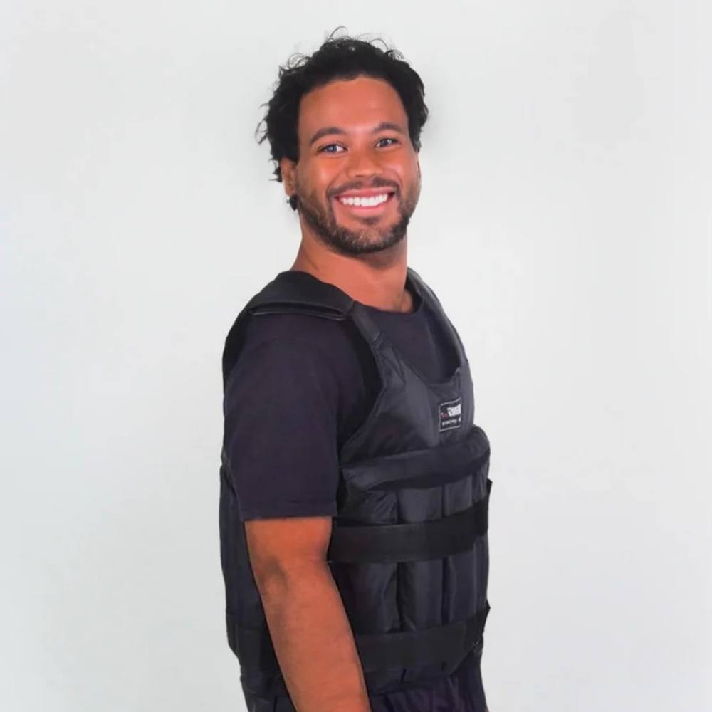 Adjustable 110 Pound Exercise Weighted Vest for Strength Training