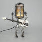 Vintage Metal Microphone Robot Guitar Lamp Desk Light
