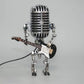 Vintage Metal Microphone Robot Guitar Lamp Desk Light