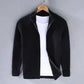 Slim Fit Zip Cardigan with Soft Knit Fabric and Ribbed Cuffs All Vera Mart