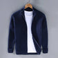 Slim Fit Zip Cardigan with Soft Knit Fabric and Ribbed Cuffs All Vera Mart