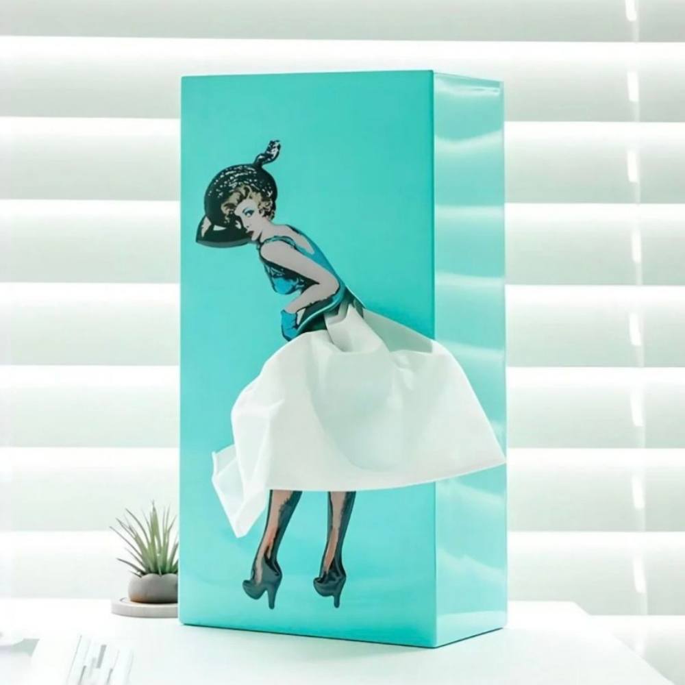 Elegant Flying Skirt Tissue Box Cover