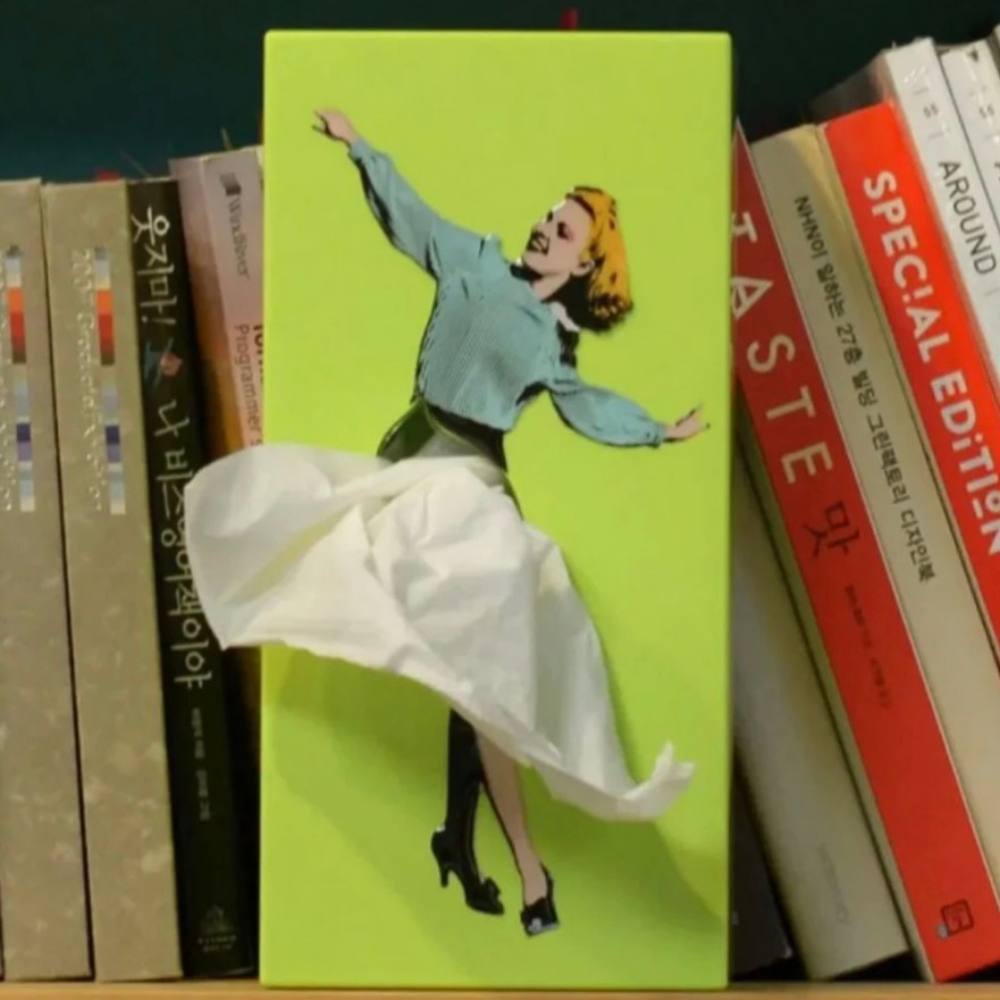 Elegant Flying Skirt Tissue Box Cover