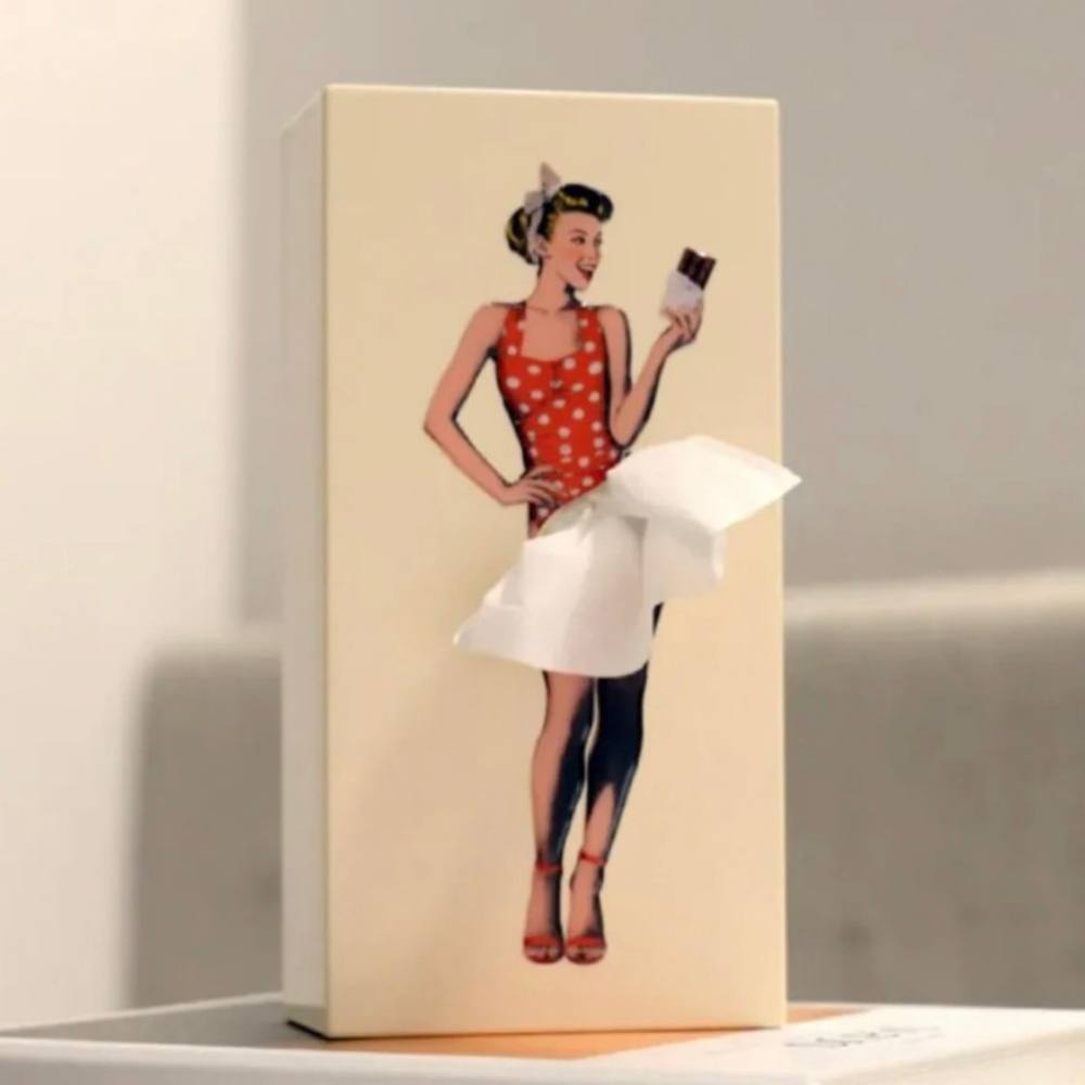 Elegant Flying Skirt Tissue Box Cover