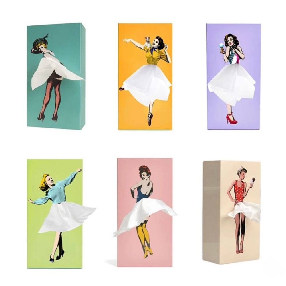Elegant Flying Skirt Tissue Box Cover