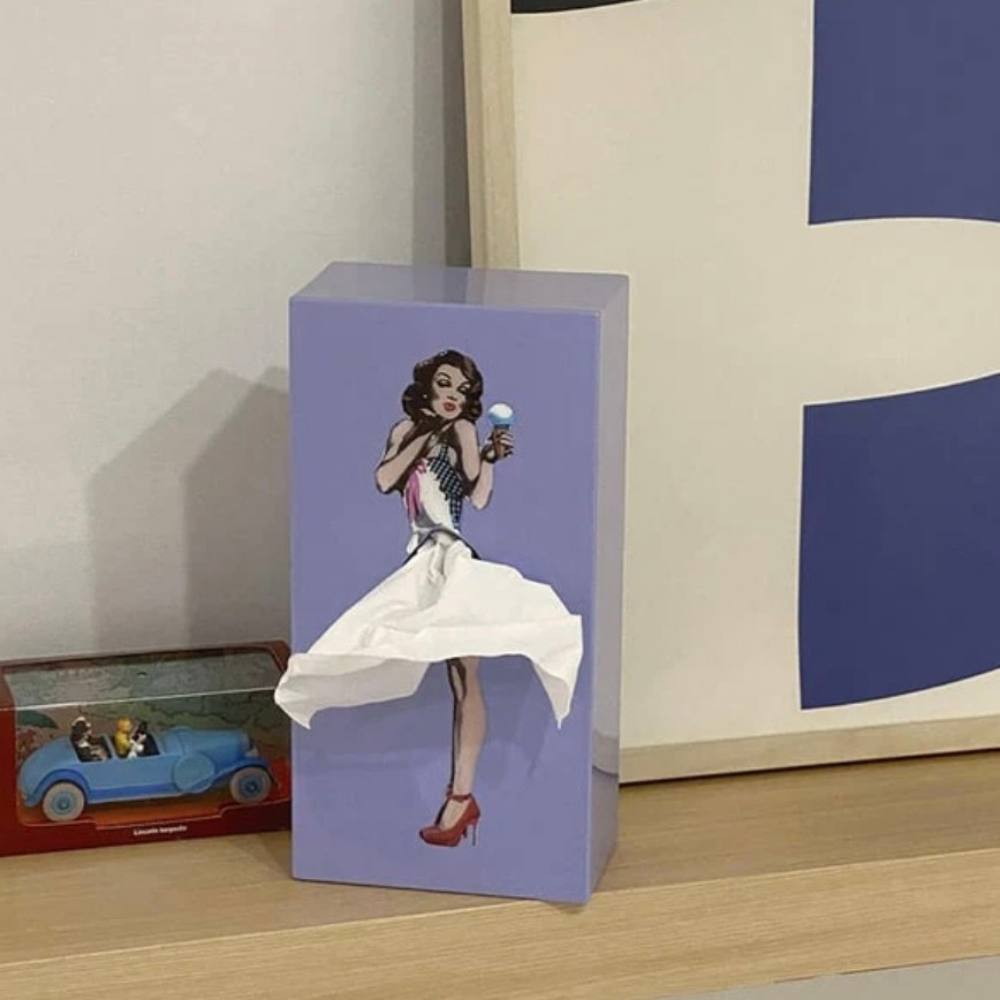 Elegant Flying Skirt Tissue Box Cover