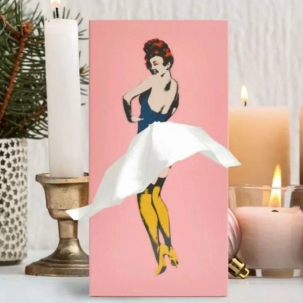 Elegant Flying Skirt Tissue Box Cover
