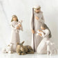 Handmade Nativity Set with Barn Wood Creche
