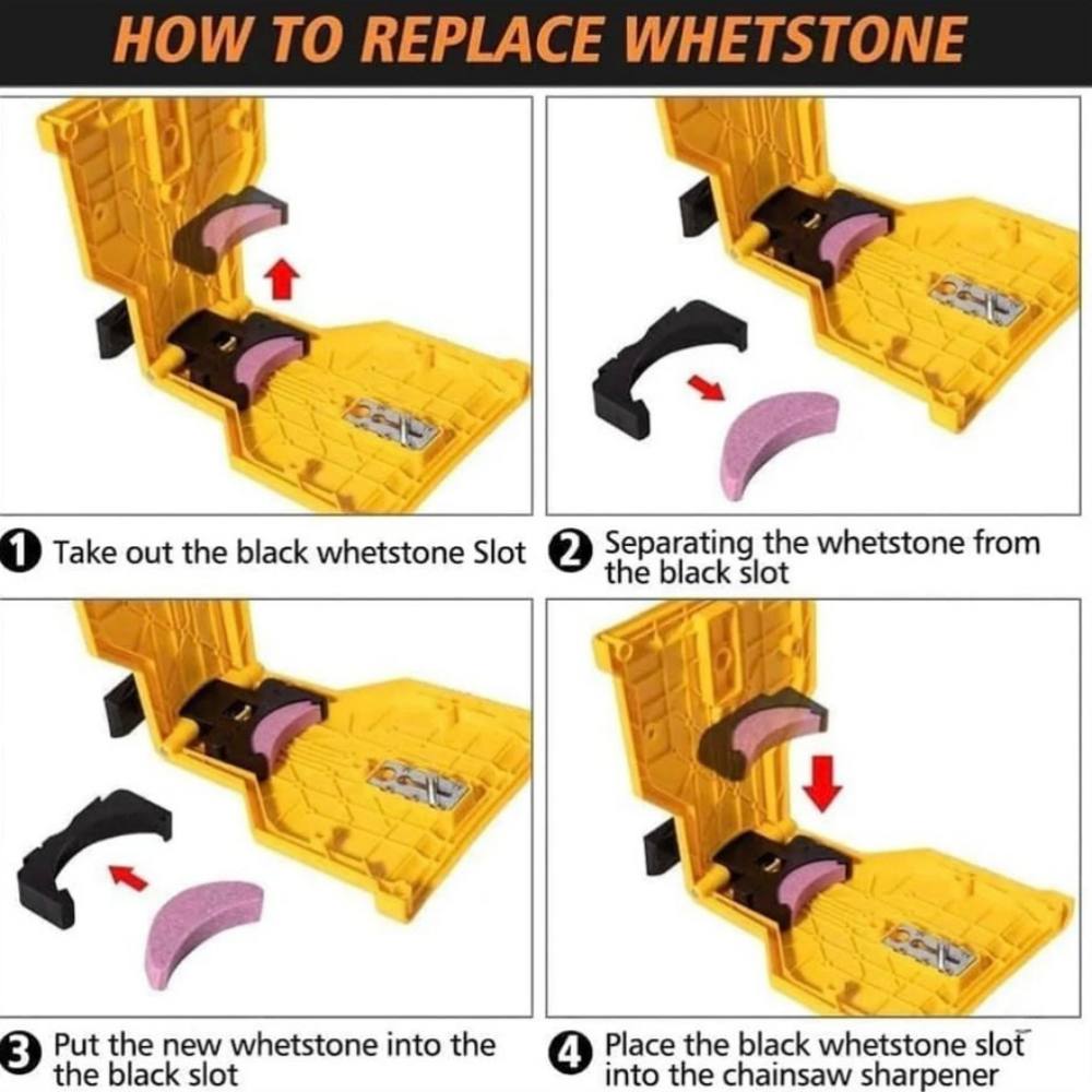 Chainsaw Teeth Sharpener for 14" 16" 18" 20" Chainsaw Bars