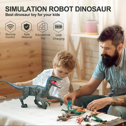 Remote Control Walking Velociraptor Toy by Mygametables