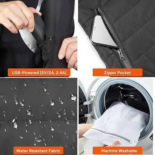 Mygametables Heated Vest for All-Day Warmth