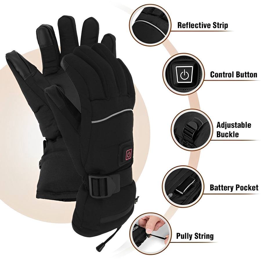 Mygametables Heated Gloves with 3-Heat Level Control