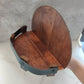 Bourbon Whiskey Barrel Shelf for Home Bars, Rustic Oak Display by Mygametables