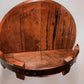 Bourbon Whiskey Barrel Shelf for Home Bars, Rustic Oak Display by Mygametables