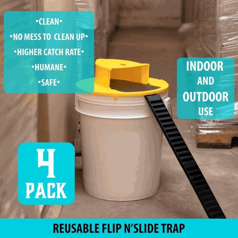 Mygametables Bucket Lid Mouse Trap, Auto-Reset Rodent Catcher