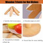 Mygametables Wooden Trivet For Hot Dishes, Tree-Shaped Solid Wood Design
