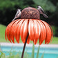 Mygametables Coneflower Bird Feeder Metal Garden Decor