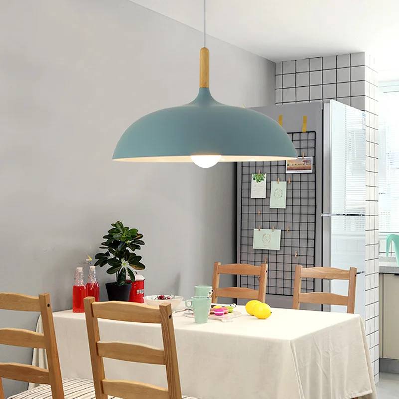 Nordic Oak Ceiling Light, Scandinavian Design with LED Lighting