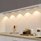Wireless LED Light with Motion Sensor, Rechargeable and Dimmable 3-Color Lamp