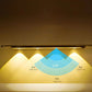 Wireless LED Light with Motion Sensor, Rechargeable and Dimmable 3-Color Lamp