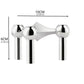 Modern Molecular Metal Candle Holder, Nordic Inspired Silver Centerpiece for Elegant Interiors