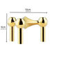 Modern Molecular Metal Candle Holder, Nordic Inspired Silver Centerpiece for Elegant Interiors