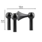 Modern Molecular Metal Candle Holder, Nordic Inspired Silver Centerpiece for Elegant Interiors