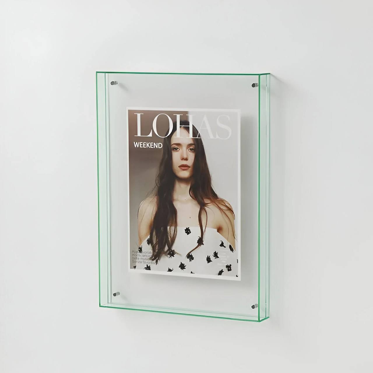 Modern Acrylic Picture Frame, Clear Transparent Design