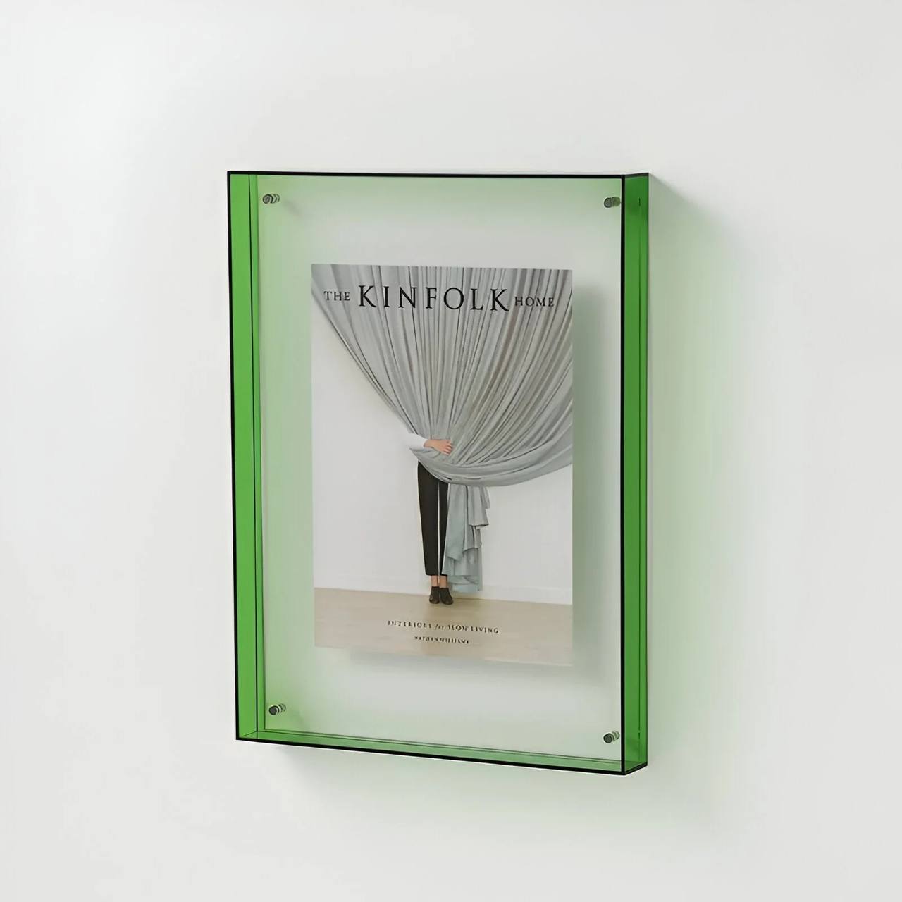 Modern Acrylic Picture Frame, Clear Transparent Design