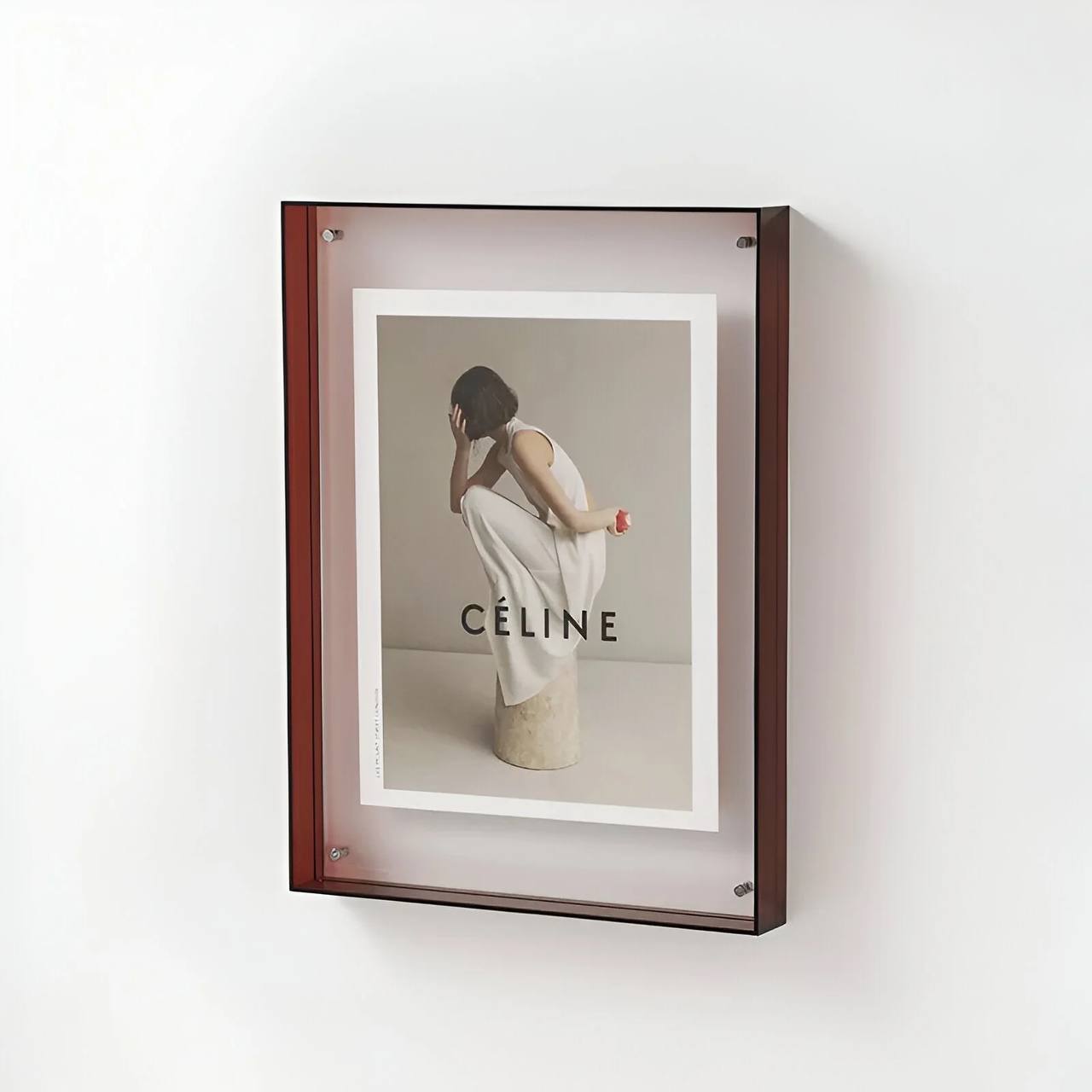 Modern Acrylic Picture Frame, Clear Transparent Design