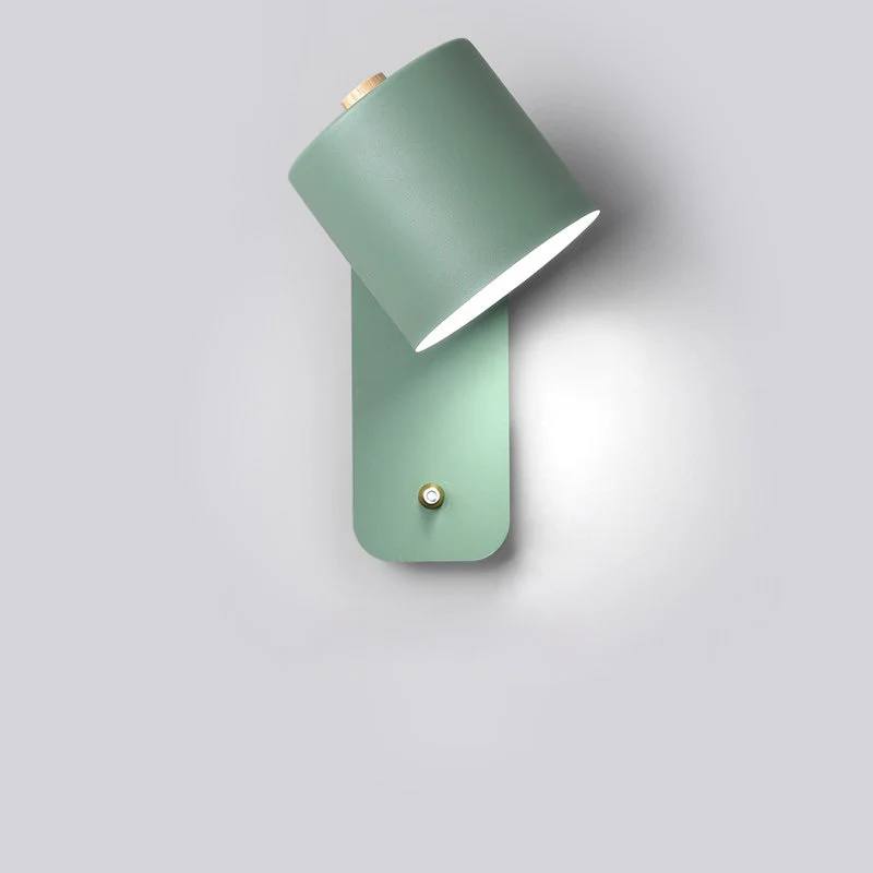 LED Wall Light with Switch, Modern Metal Indoor Lamp