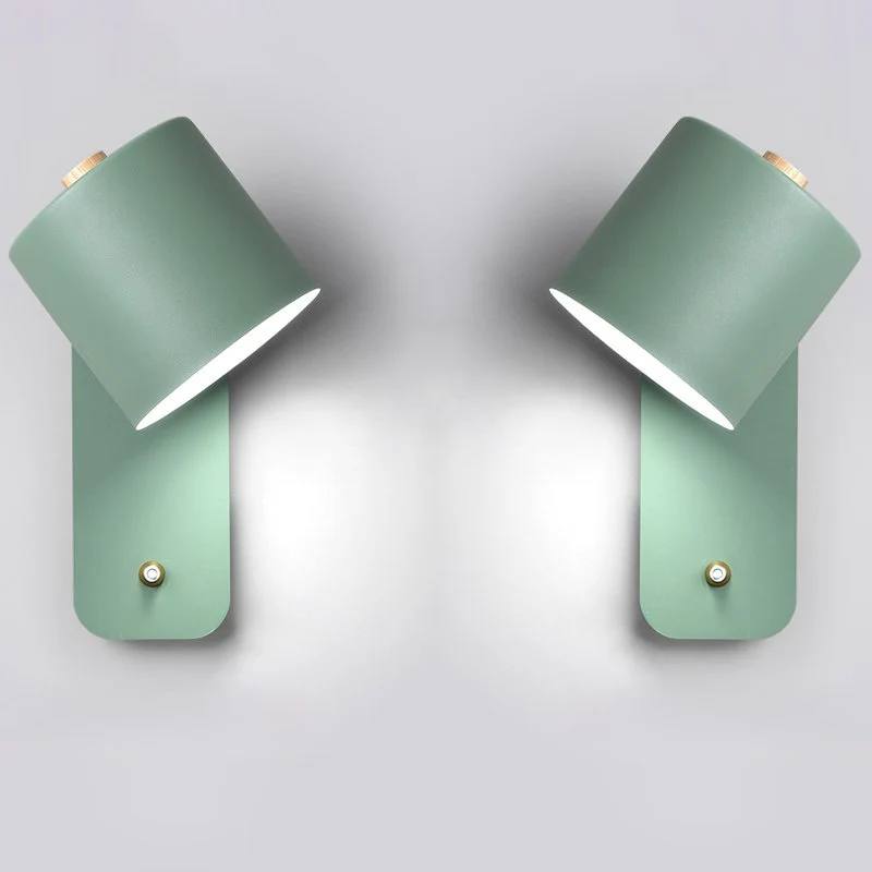 LED Wall Light with Switch, Modern Metal Indoor Lamp
