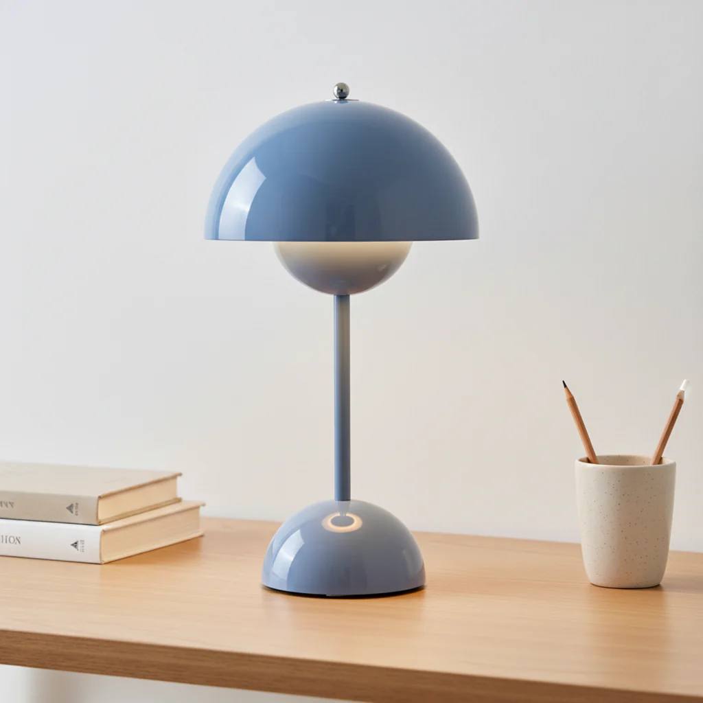 NordicNest Scandinavian Table Lamp, Dimmable Modern Bedside Light
