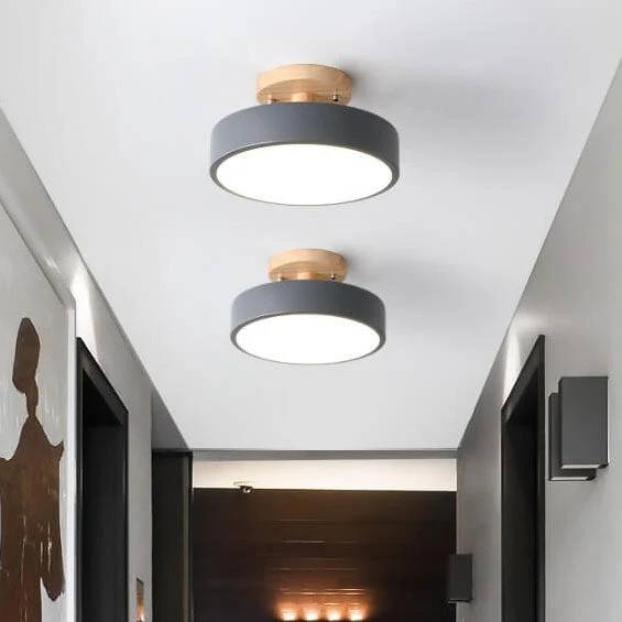Modern Flush Mount LED Ceiling Light with Adjustable Color Temperature