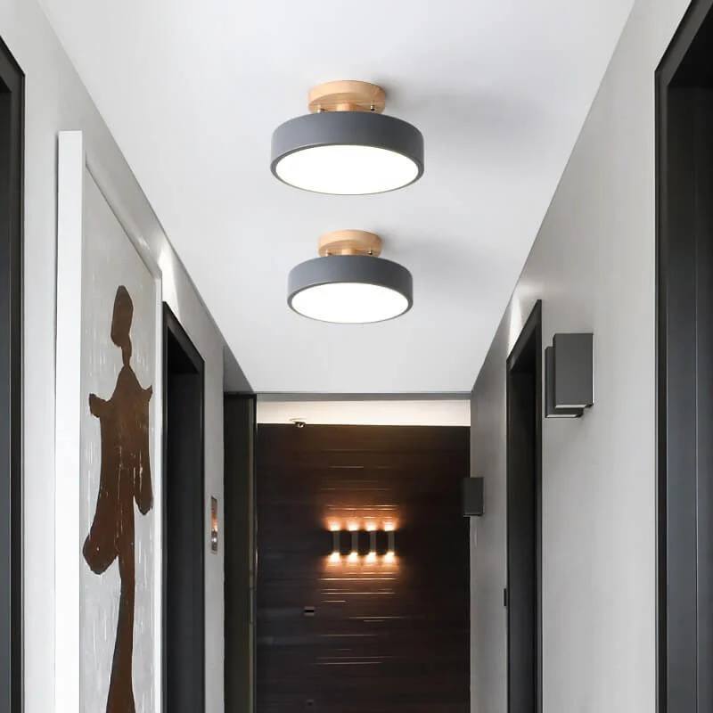 Modern Flush Mount LED Ceiling Light with Adjustable Color Temperature