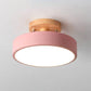 Modern Flush Mount LED Ceiling Light with Adjustable Color Temperature