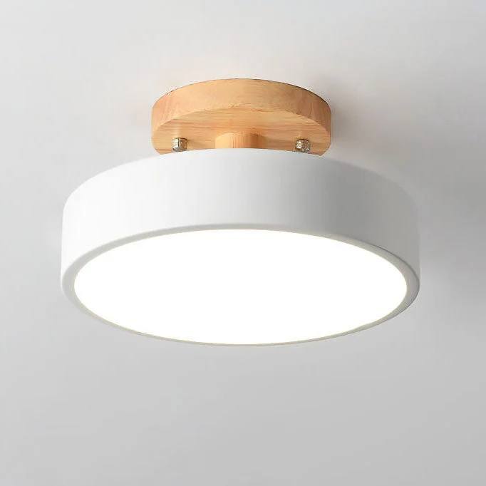 Modern Flush Mount LED Ceiling Light with Adjustable Color Temperature