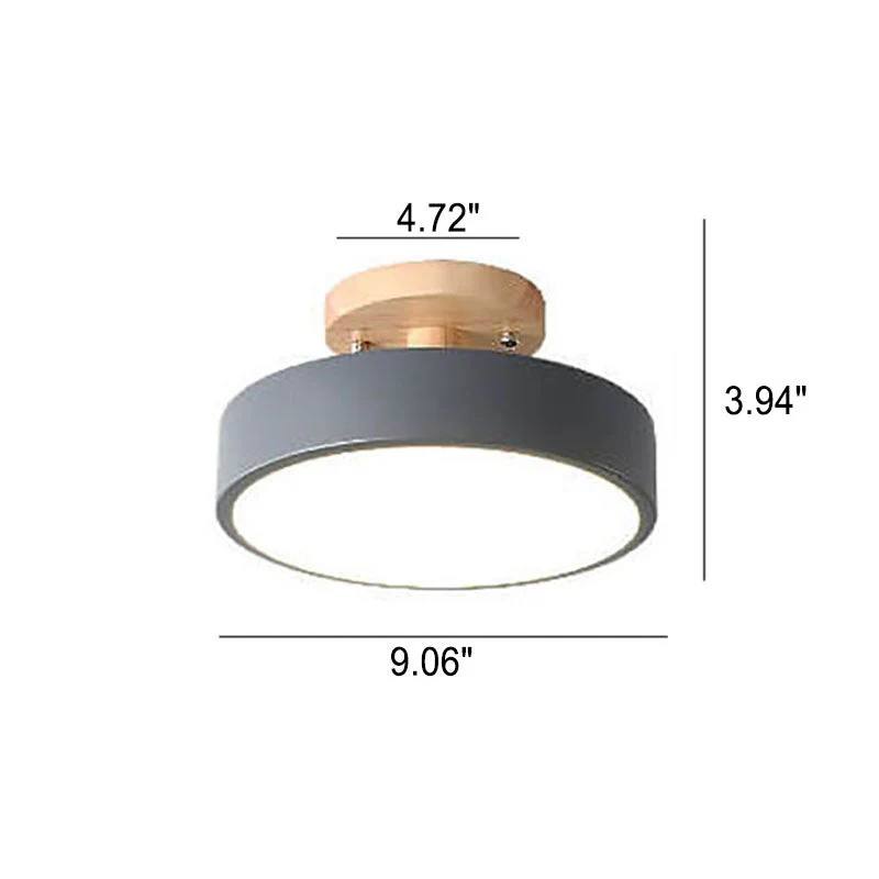 Modern Flush Mount LED Ceiling Light with Adjustable Color Temperature